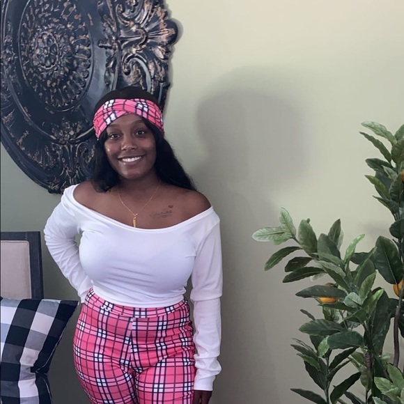 Flare plaid pant set - Picture 2 of 2